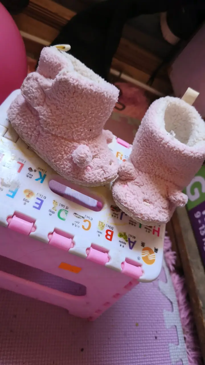 Pantuflas rosadas bebé - 2