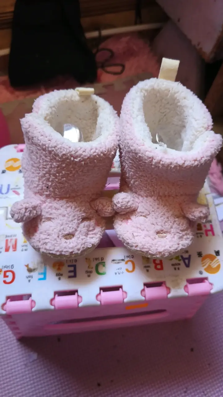 Pantuflas rosadas bebé - 3