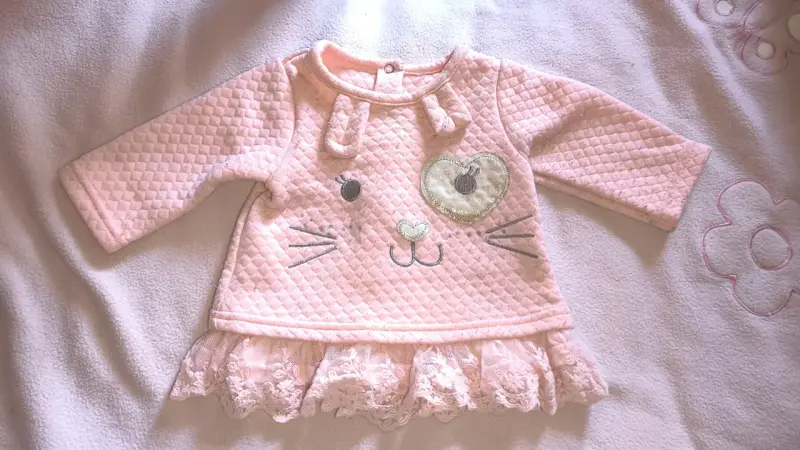 Polerón bebé rosa 6 meses - 2