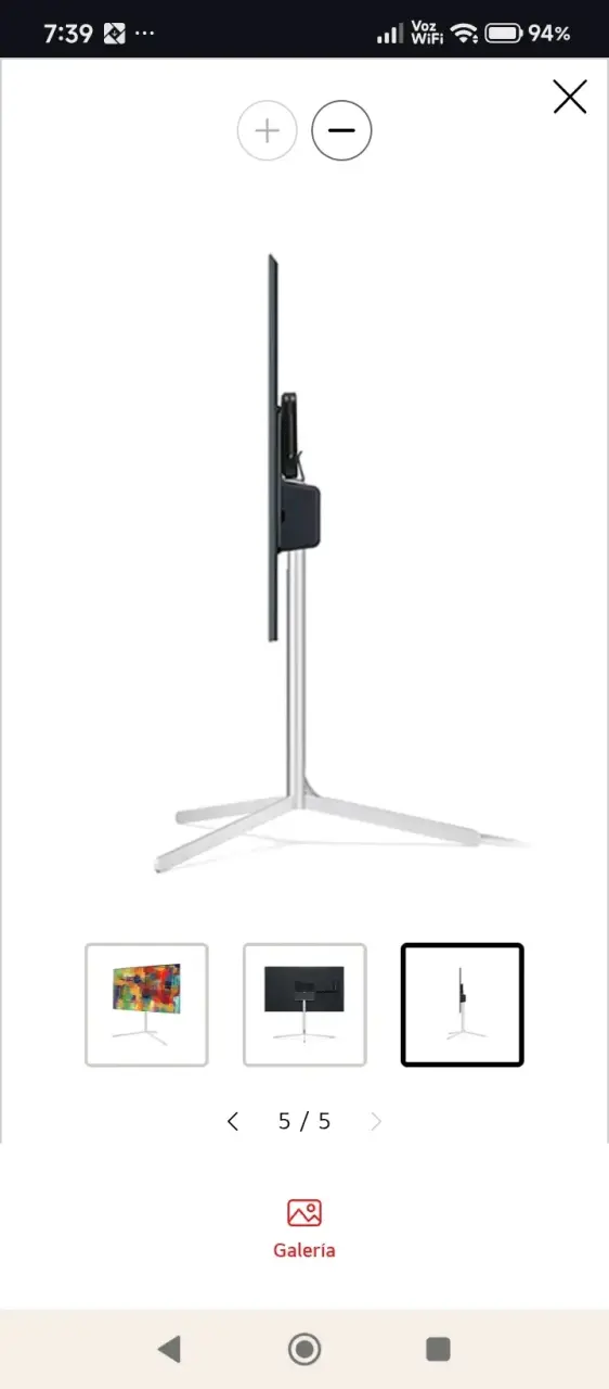 Soporte galería LG hasta 65" - 2