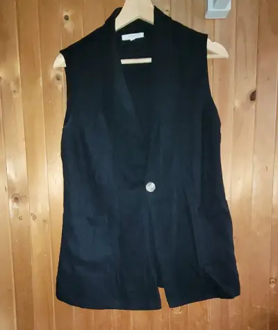 Blazer  sin mangas rojo y negro - miniatura 3