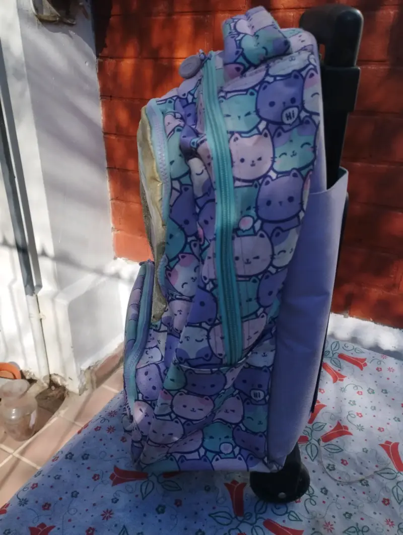 Mochila infantil estampado gato - 2