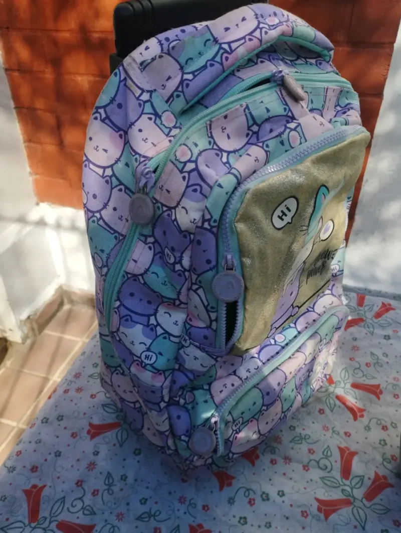 Mochila infantil estampado gato - 4
