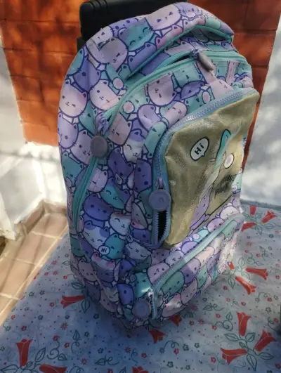 Mochila infantil estampado gato - miniatura 4