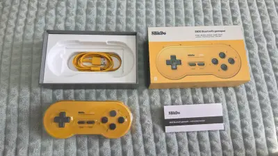 Control  8BitDo SN30 yellow edition. - miniatura 3