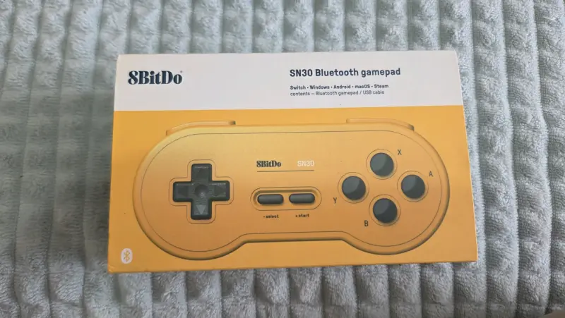 Control  8BitDo SN30 yellow edition. - 5