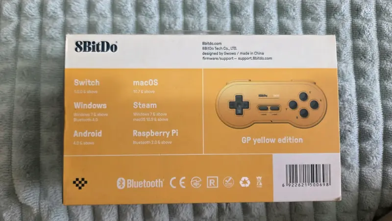 Control  8BitDo SN30 yellow edition. - 6
