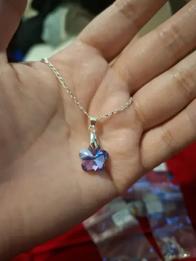 Collares con dije corazón tipo Swarovski - miniatura 5