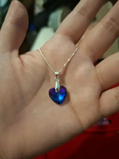 Collares con dije corazón tipo Swarovski - miniatura 6