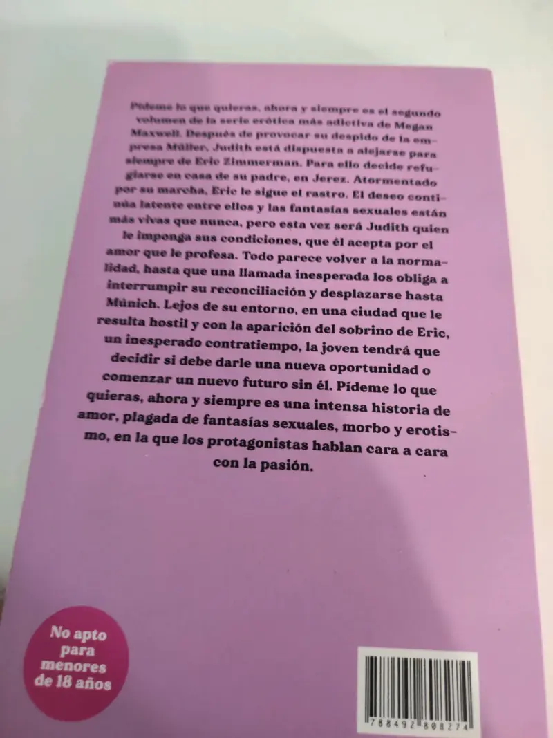 Libro Megan Maxwell "Pídeme lo que quieras" - 2