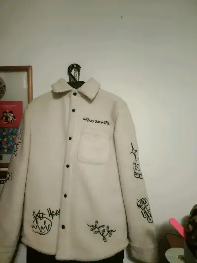 Chaqueta beige bordada - miniatura 2
