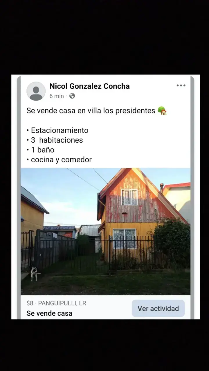 Casa en Villa Los Presidentes Panguipulli