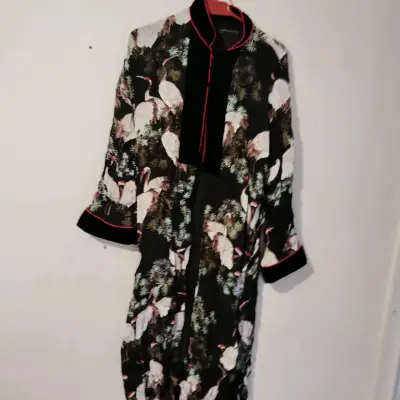 Kimono estampado grullas - miniatura 1