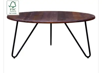 Mesa redonda de madera FSC - miniatura 1