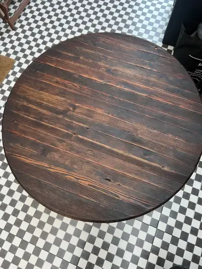 Mesa redonda de madera FSC - miniatura 3