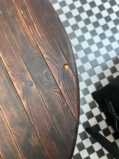 Mesa redonda de madera FSC - miniatura 5