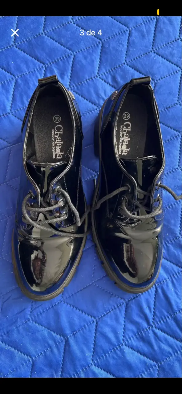 Zapatos negros de charol talla 39/40 - 3