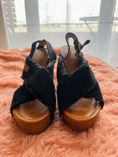 Sandalias plataforma negras - miniatura 1