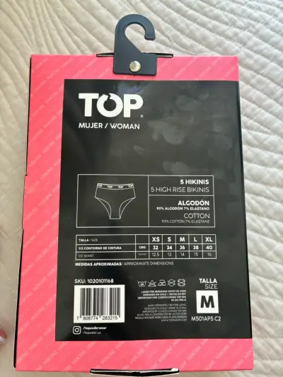 Pack 5 calzones Top mujer algodón - miniatura 4