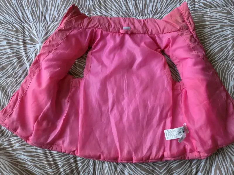 Parka rosado sin mangas - 3