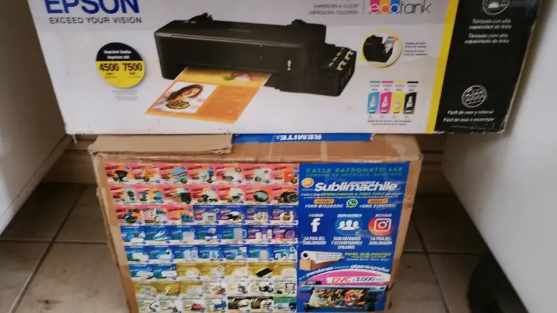 Impresora Epson EcoTank y  sublimadora de tazon