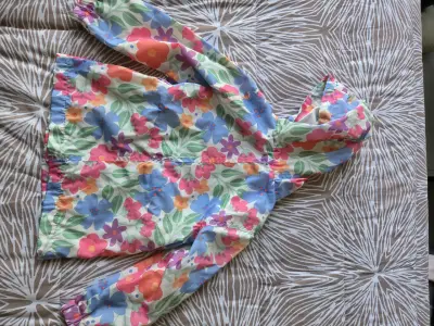 Chaqueta impermeable flores colores - miniatura 2