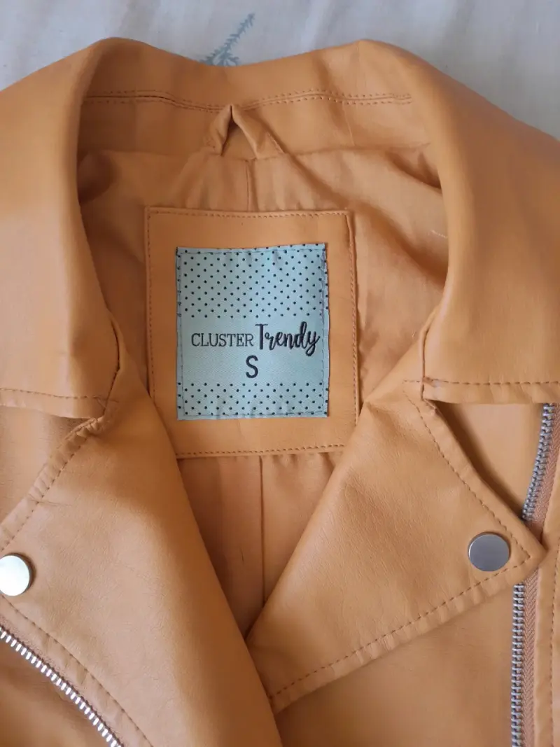 Chaqueta biker amarilla mujer - 2