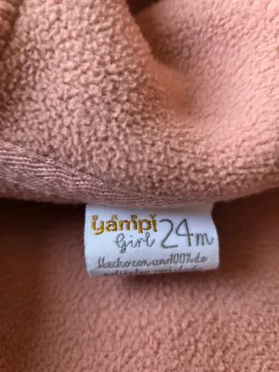 Chaqueta infantil de lana rosa - miniatura 3