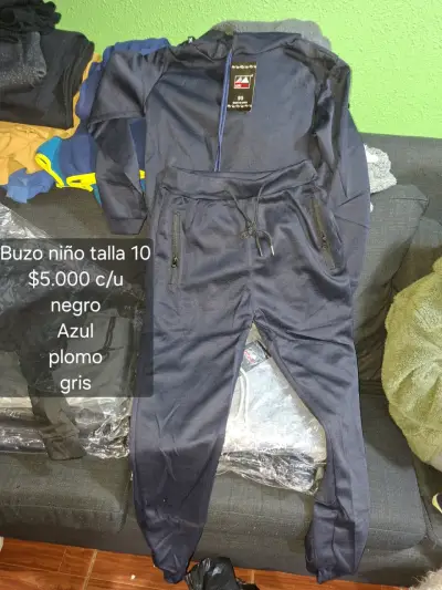 Buzo niño talla 10 azul - miniatura 1