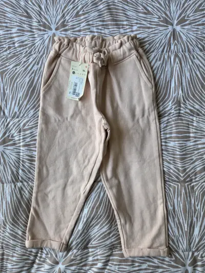 Pantalón buzo beige para niños - miniatura 1