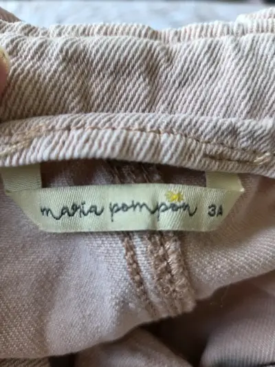 Jardinera beige para niña - miniatura 3