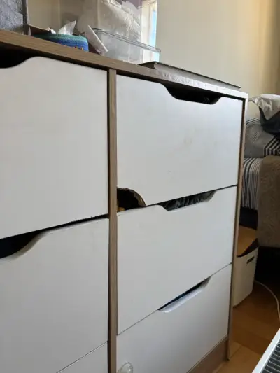 Cajonera de madera blanca - miniatura 5