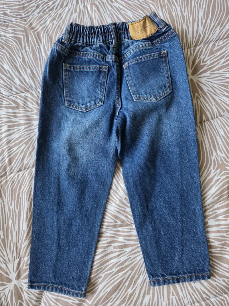 Jeans azules elásticos para niñas - 2
