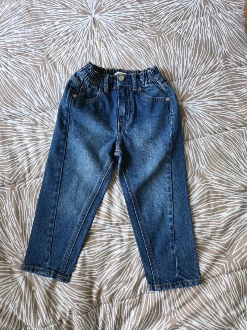 Jeans azules elásticos para niñas - 3