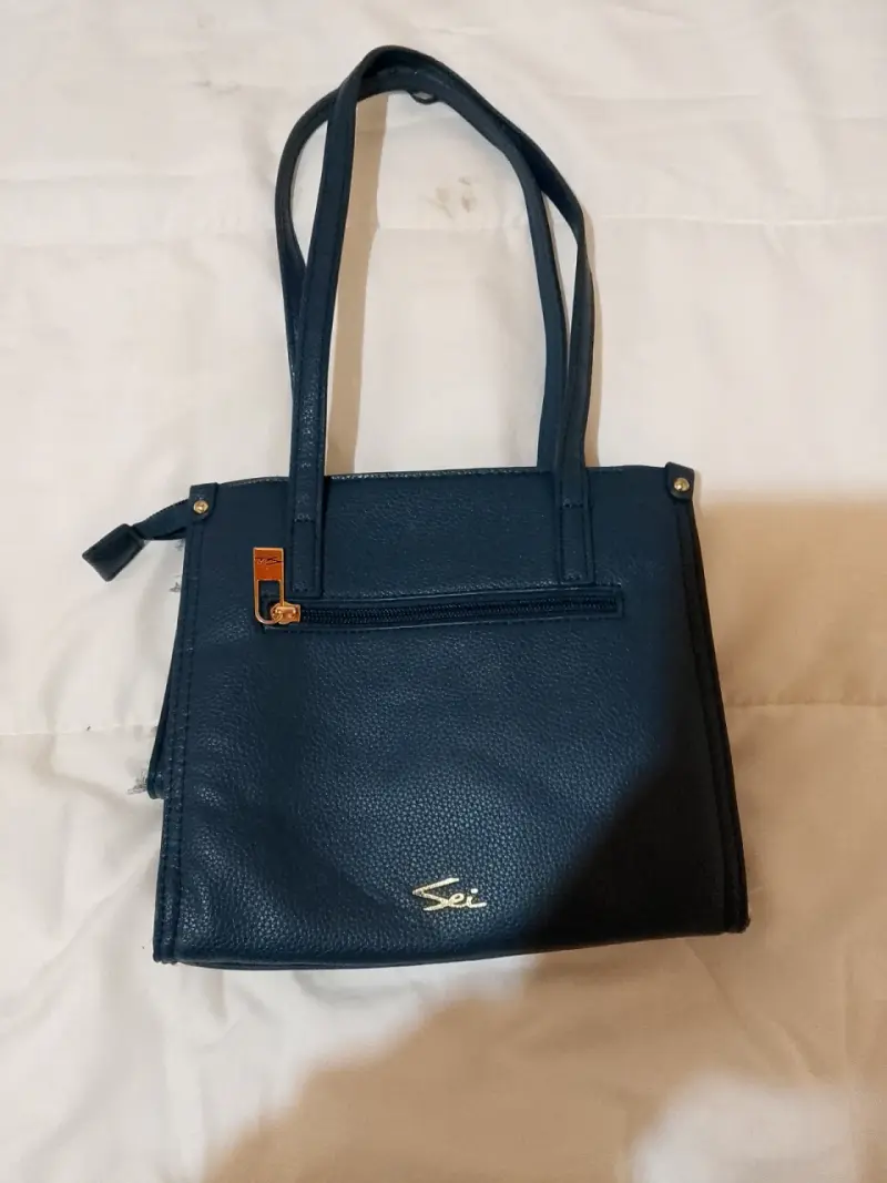 Cartera de mezclilla azul - 2