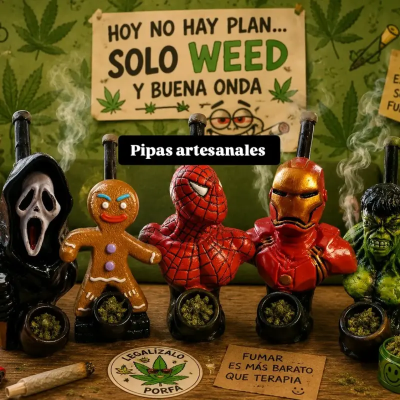 Pipas artesanales cada una a 6 mil
