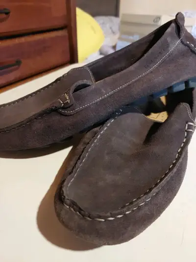 Mocasines de cuero café Guante - miniatura 1