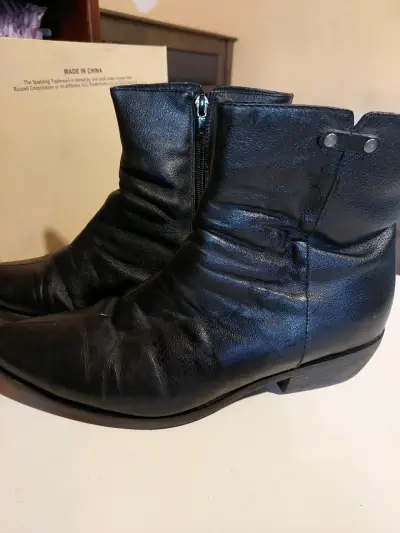 Botines negros de cuero Bruno Rossi - miniatura 2