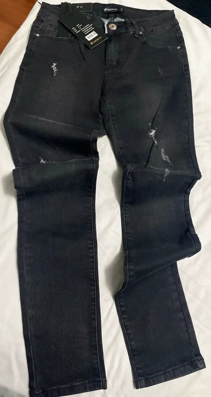 Jeans grises con roturas - 3