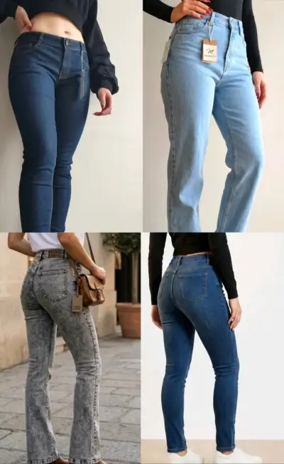 Jeans de mujer variados colores - miniatura 1