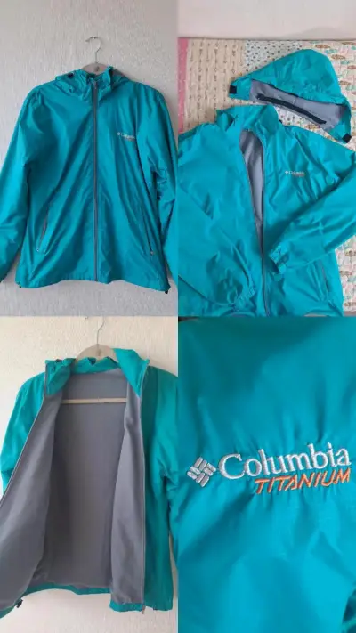 Cortaviento Columbia Titanium Turquesa - miniatura 5