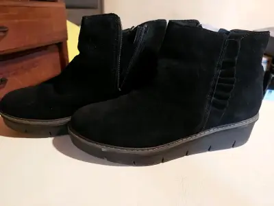 Botines negros mujer Clarks - miniatura 2