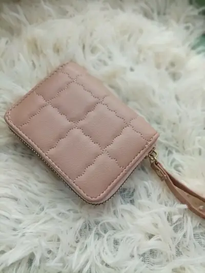 Monedero Rosa acolchado elegante - miniatura 1