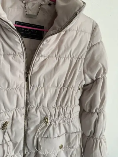 Parka acolchada color beige - miniatura 4