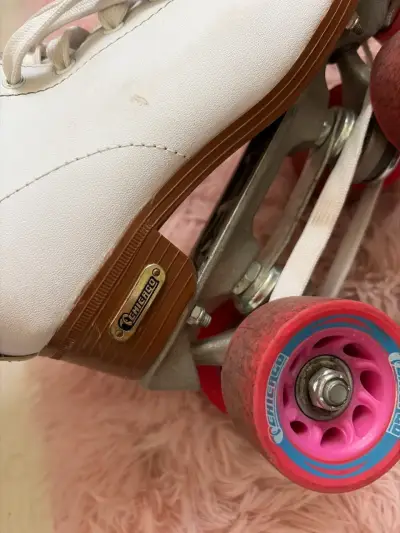 Patines de 4 ruedas blancos Chicago originales - miniatura 2