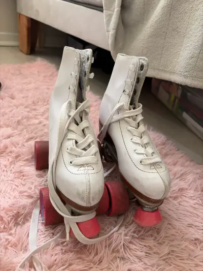 Patines de 4 ruedas blancos Chicago originales - miniatura 3