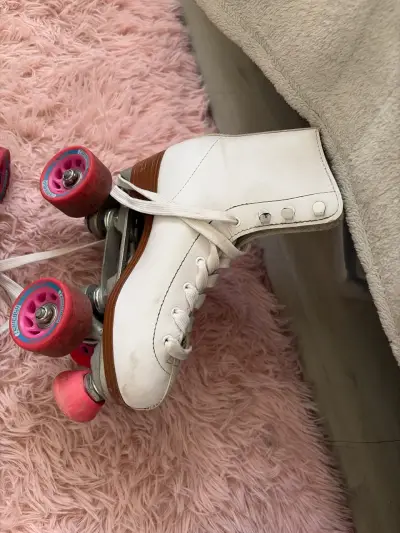 Patines de 4 ruedas blancos Chicago originales - miniatura 4