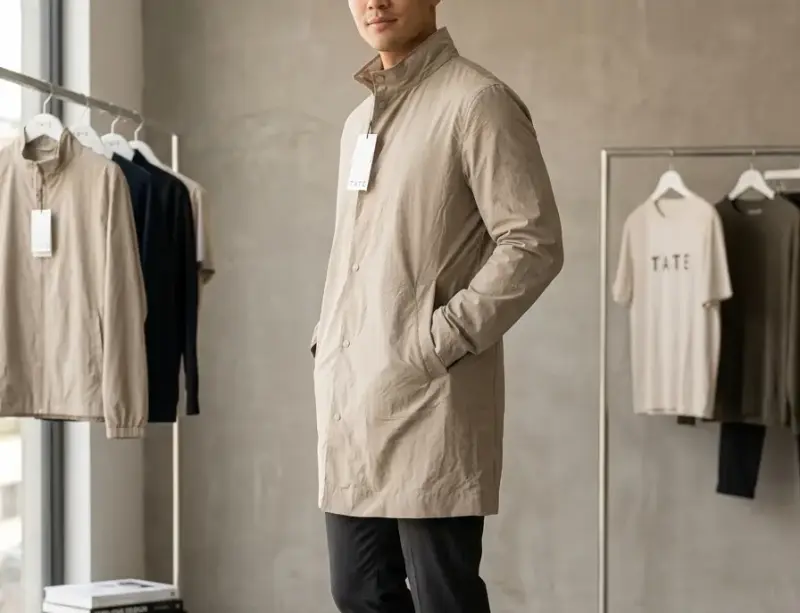 Abrigo beige TATE con etiqueta - 2