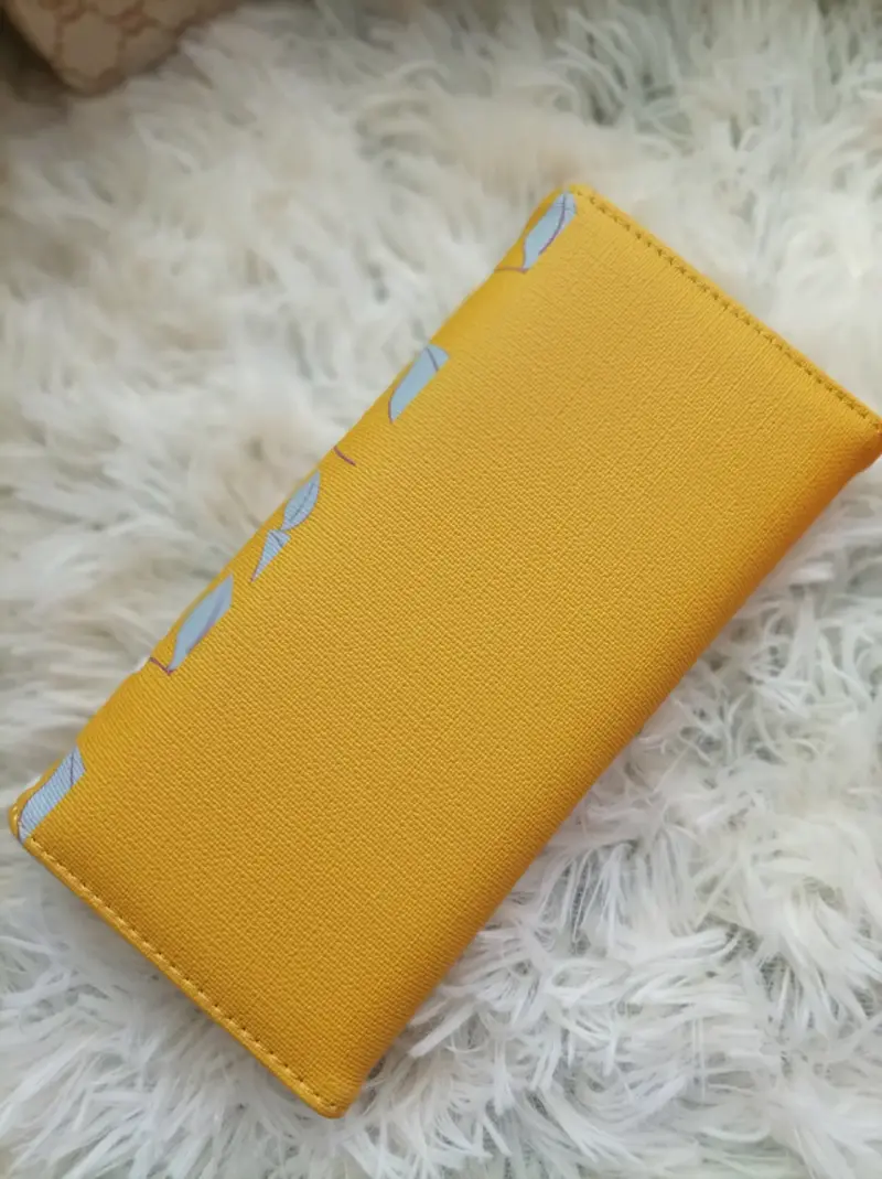 Cartera estampada amarillo floral - 3