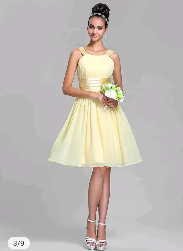 Vestido amarillo elegante - 2
